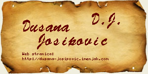 Dušana Josipović vizit kartica
